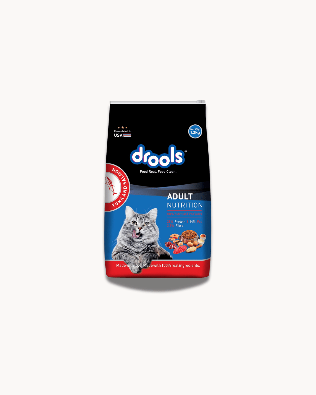 Drools Adult Dry Food | 1.2kg | Tuna & Salmon Flavor