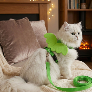 Cat Harness Leash | Adjustable Body Nylon Harness and Leash Set for Cats | Suitable for Puppies, Cats and Kittens