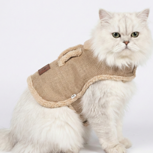 Smart Pet Pet Apparel | Jacket For Cats & Puppies | Beige-Fur Design