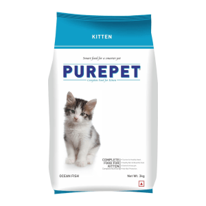 Purepet Kitten (1-12 Months) Dry Cat Food | 3kg | Ocean Fish