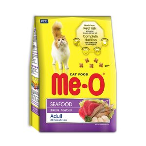 Me-O Adult Dry Cat Food | 3 Kg | Seafood Flavor | meo food