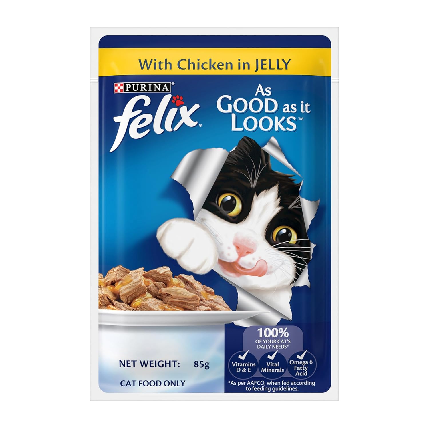 Purina Felix | 85g | Chicken In Jelly | Wet Food For Cats
