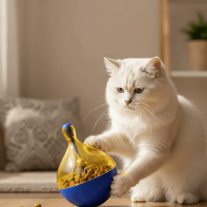 Pet Guard Shaking Q Pet Puppy/Cat/Kitten Tumbler Leakage Food Dispenser Chew | Interactive Play Toy