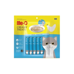 Me-O Creamy Treats | Pack of 20  | Chicken & Liver | meo