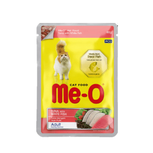 Me-O Adult Cat Food | 80g | Tuna With White Fish | meo