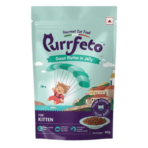 Purrfeto Gourmet Cat Food | Kitten Wet Cat Food | Ocean Platter in Jelly | 80g