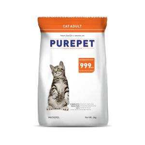 Purepet Adult Dry Cat Food | 6 kg | Mackerel Flavour