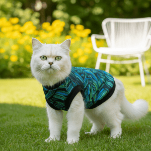 Smarty Pet Summer Rib T-Shirt Digital Print | Size 12