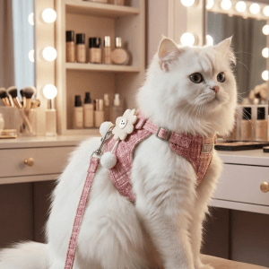 Cat Leash Harness | Red Check Design