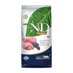 N&D Cat Food | 5 kg | Prime Adult Lamb and Blueberry Recipe Cat Food